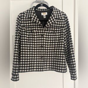 Talbots Checkered Blazer